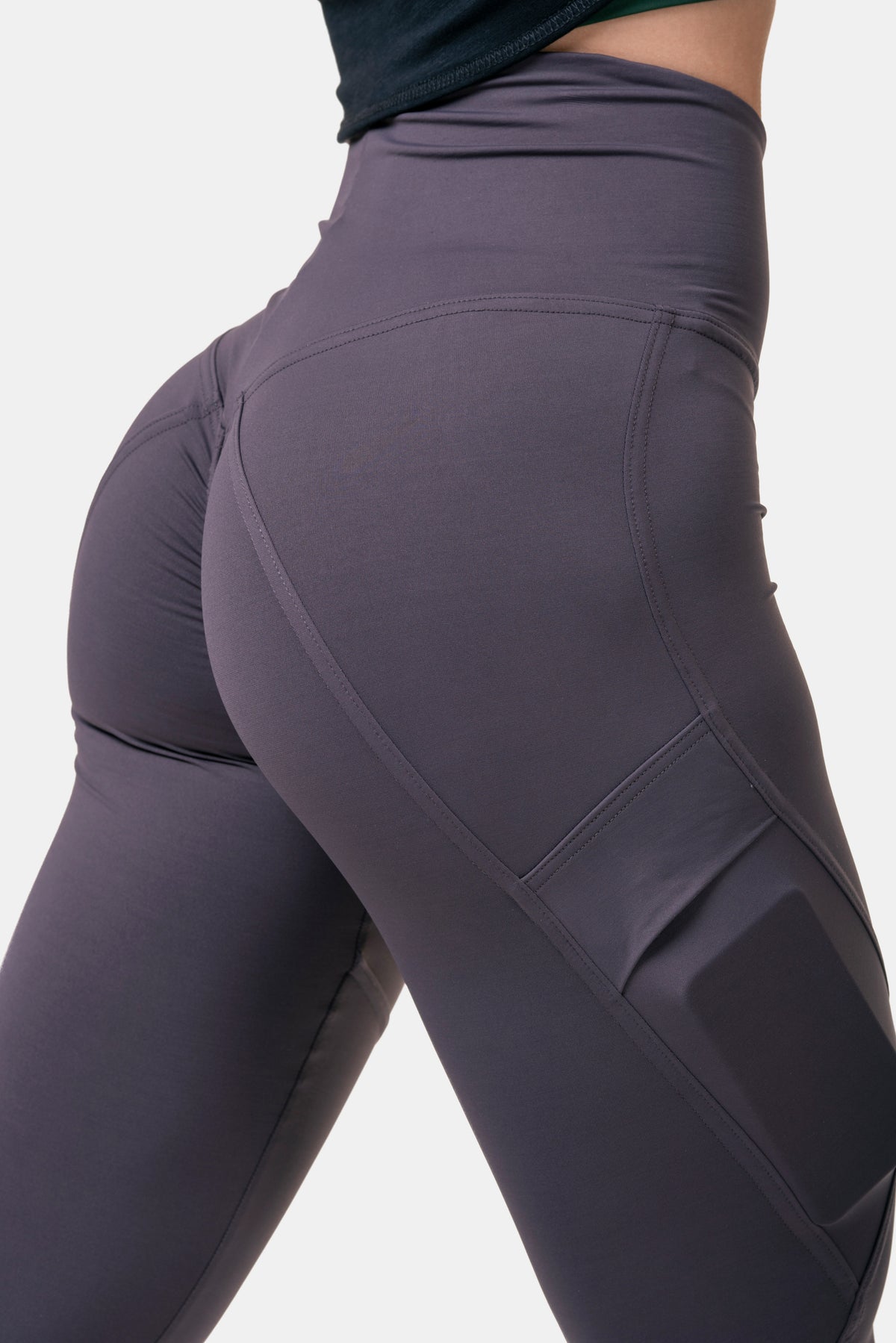 NEBBIA Fit & Smart High Waist Tights, marron