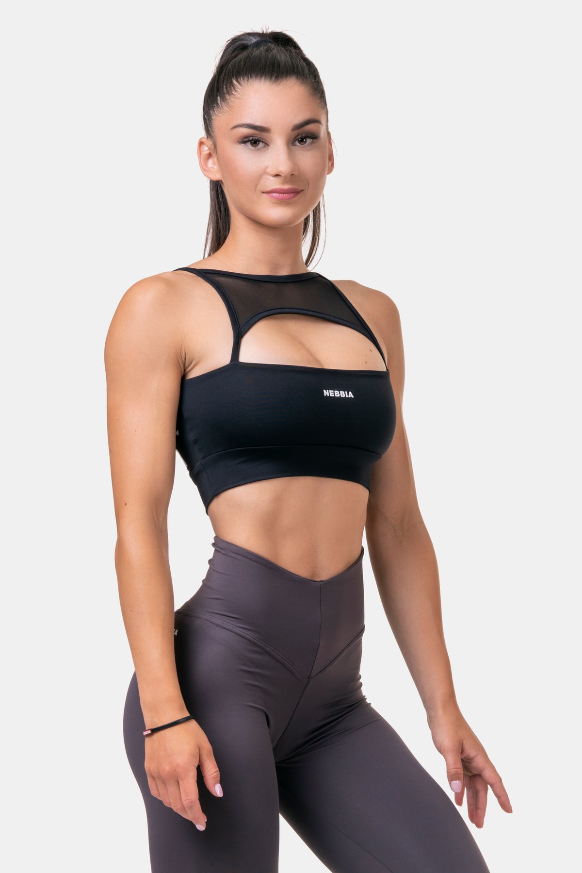 NEBBIA Classic HERO Cut-Out 2-in-1 Sports bra, black