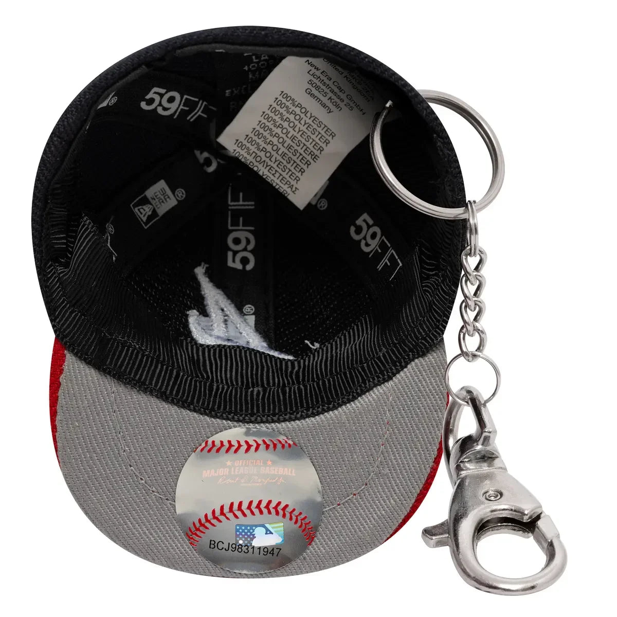 New Era MLB MINI CAP KEYCHAIN ATLBRA