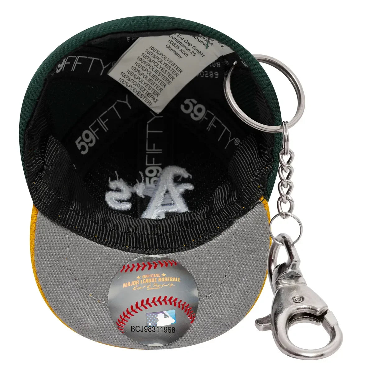 New Era MLB MINI CAP KEYCHAIN OAKATH