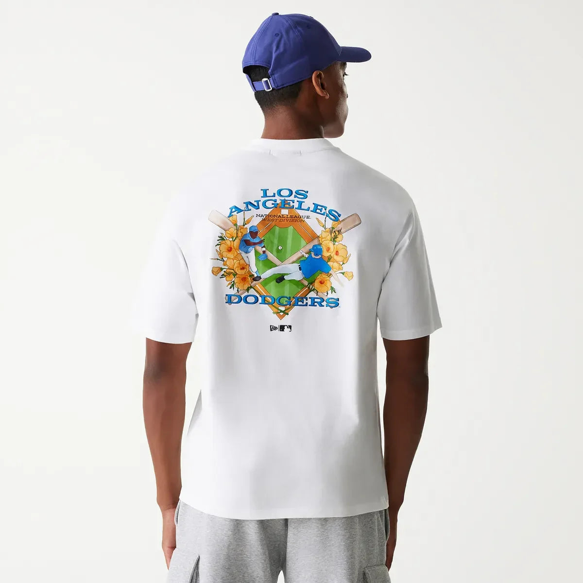 New Era MLB BASEBALL GRPHC OS TEE LOS Whi