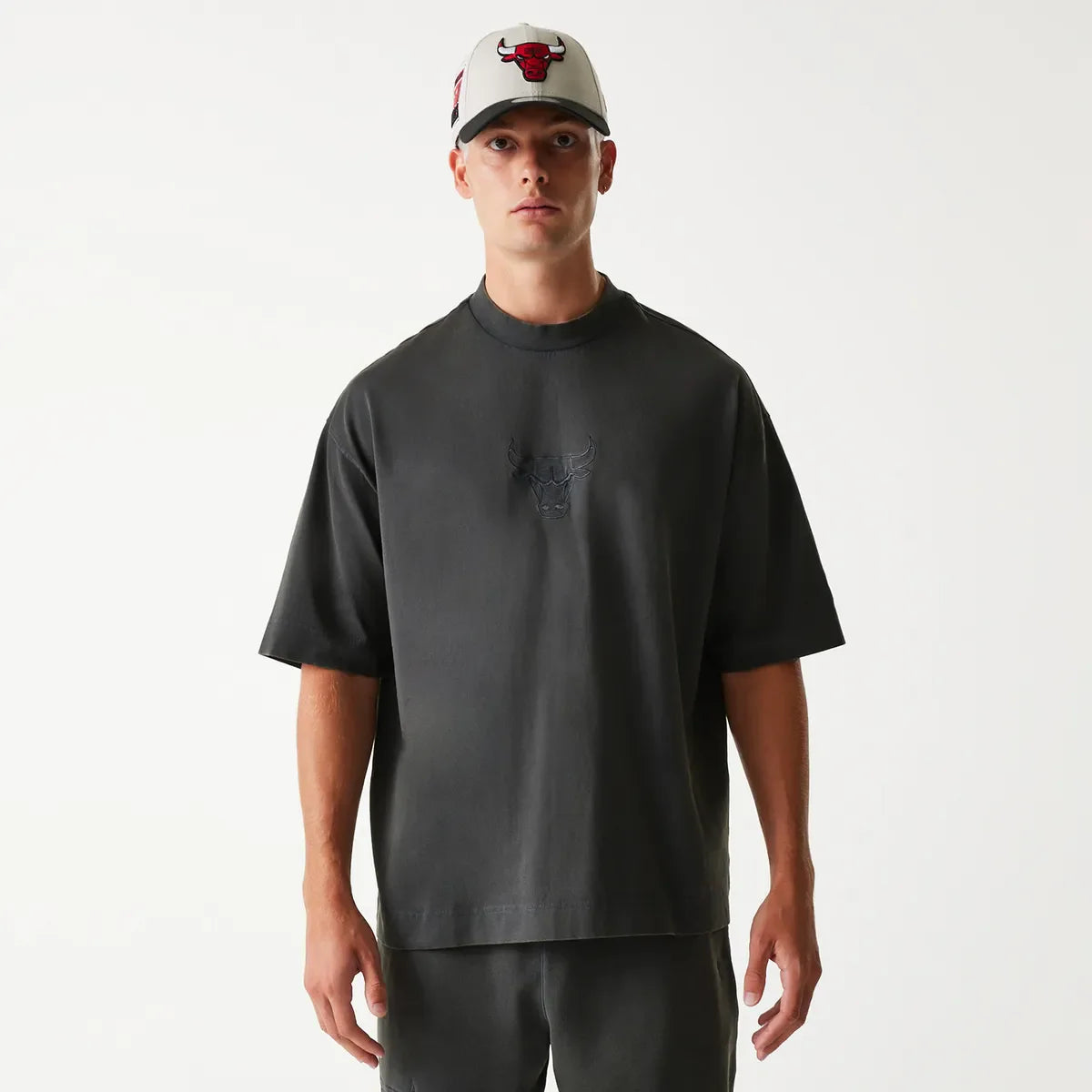 New Era NBA WASHED BOX TEE CHIBUL  Whg