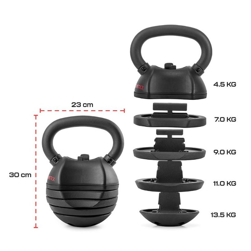 GYMSTICK Quick-Lock Kettlebell 13,5kg Gymstick