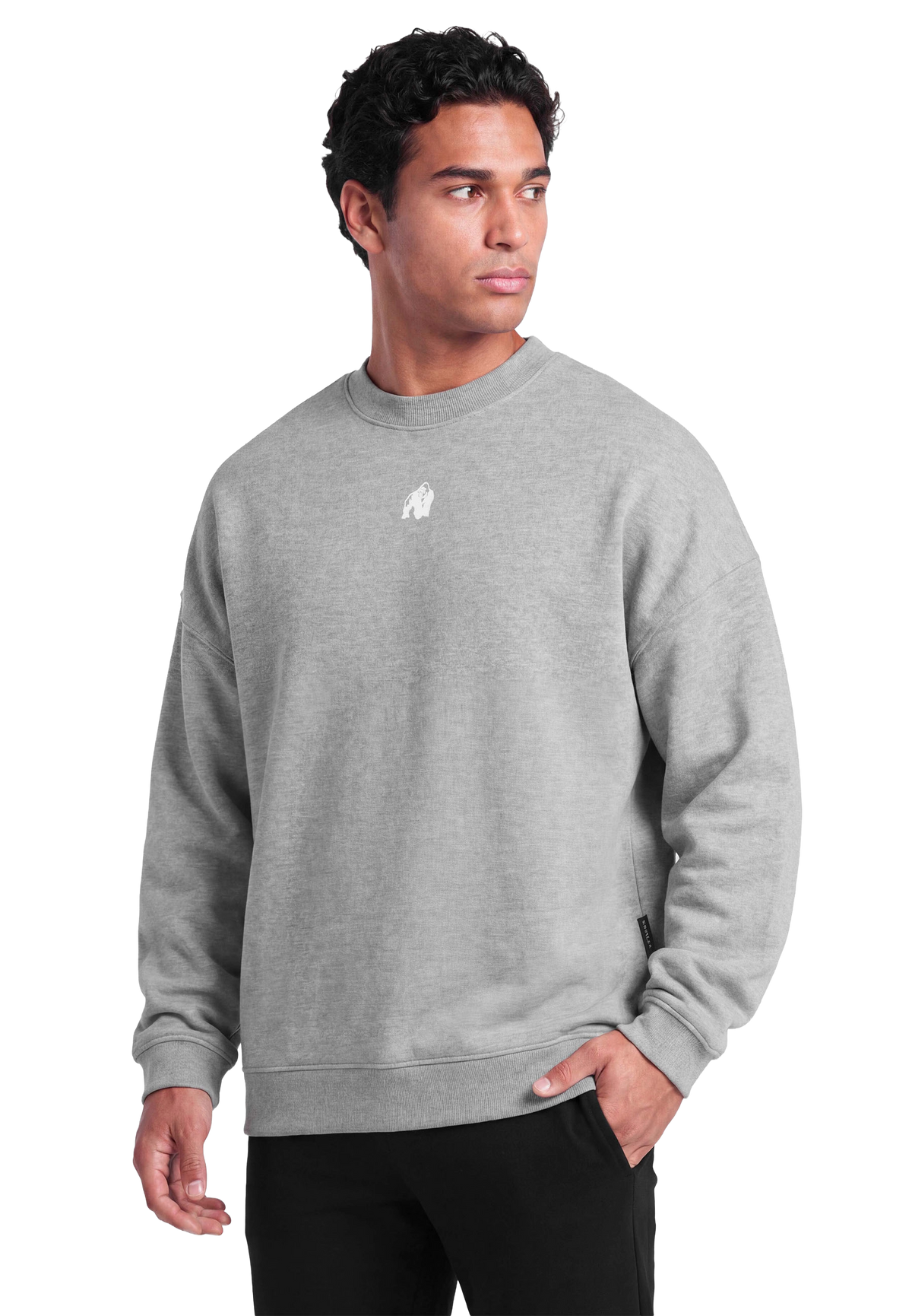 Gorilla Wear Leeds Oversized Sweater, light grey melange