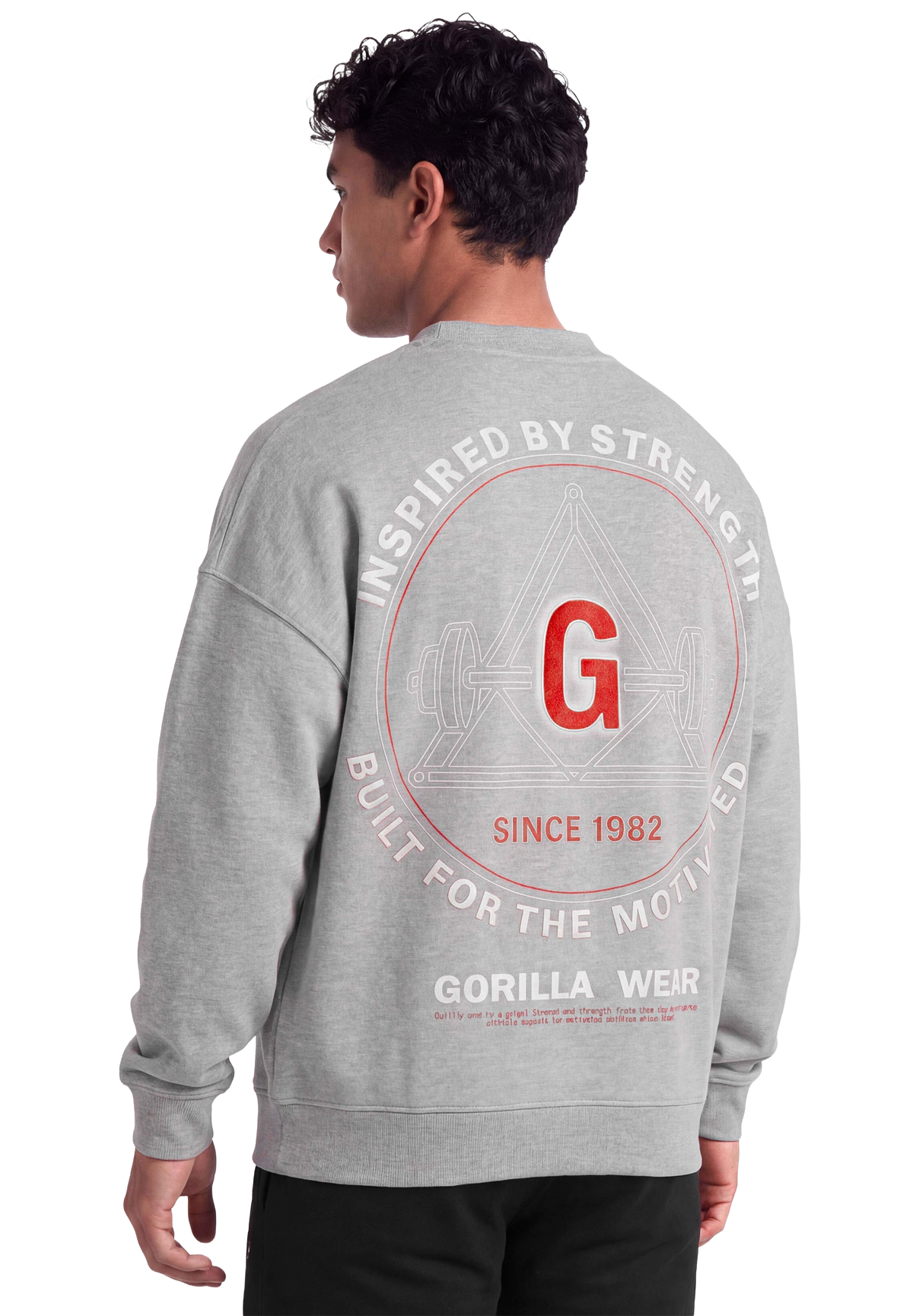 Gorilla Wear Leeds Oversized Sweater, light grey melange