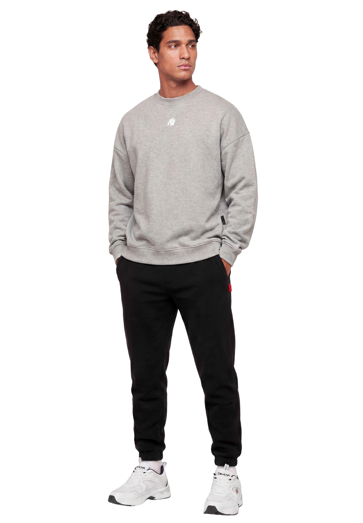 Gorilla Wear Leeds Oversized Sweater, light grey melange