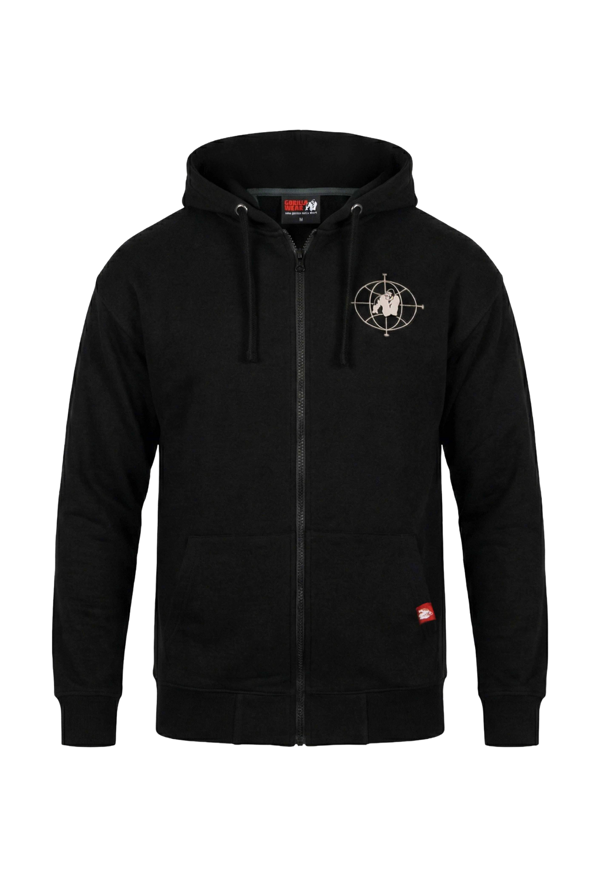 Gorilla Wear Scofield Zipped Hoodie, black