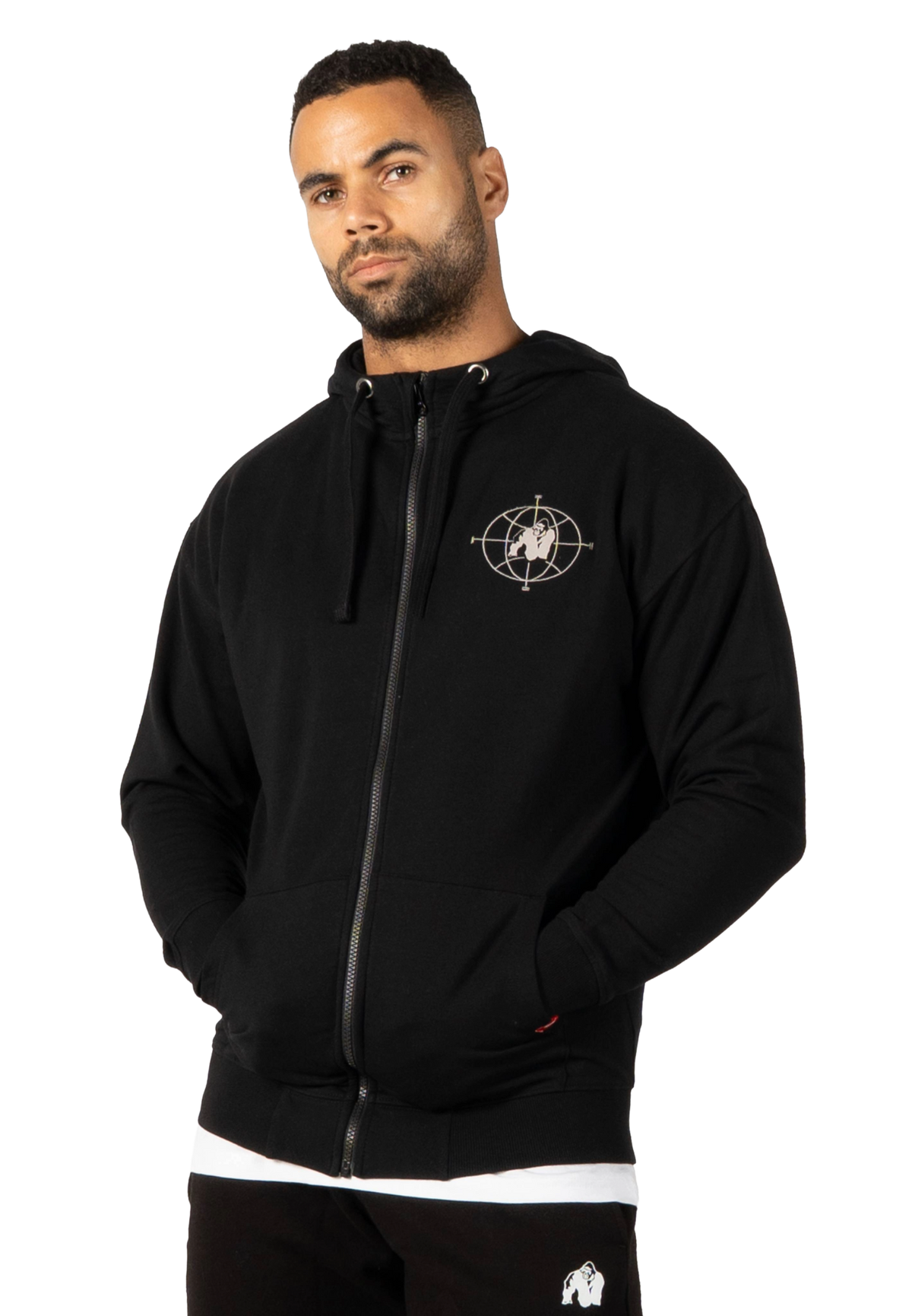 Gorilla Wear Scofield Zipped Hoodie, black