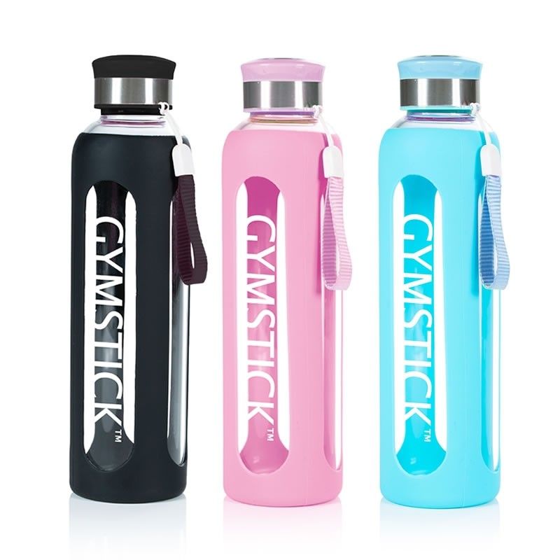 GYMSTICK Glass Water Bottle 0,6L