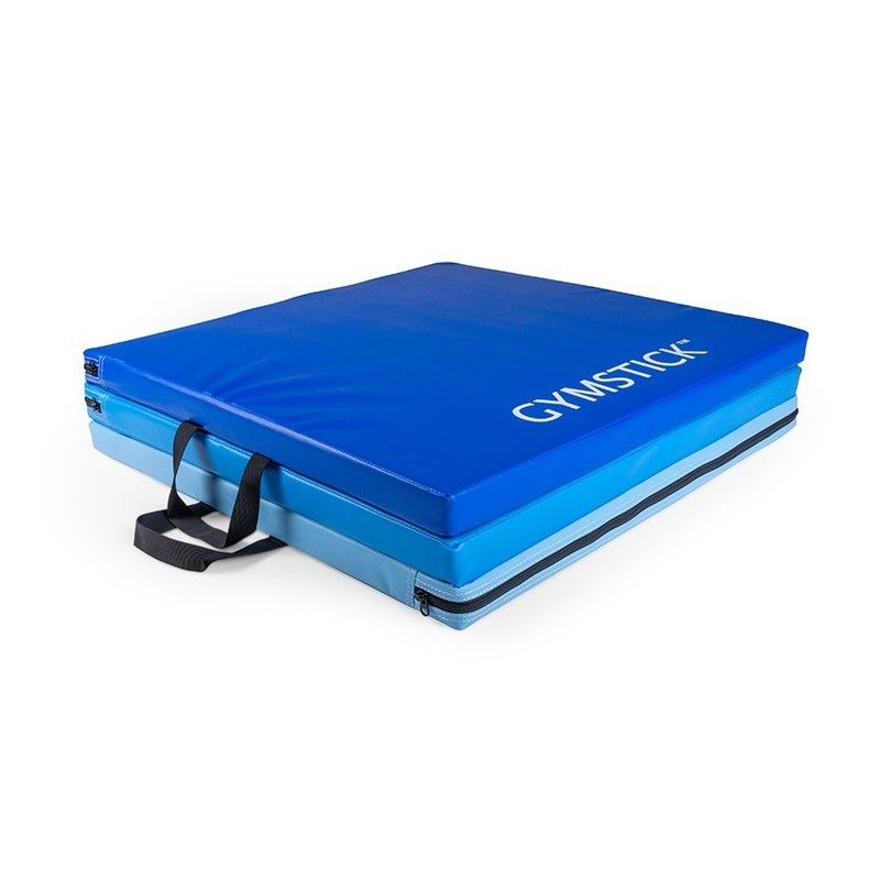 GYMSTICK Foldable Gym Mat 180 x 60 x 4cm, Blue