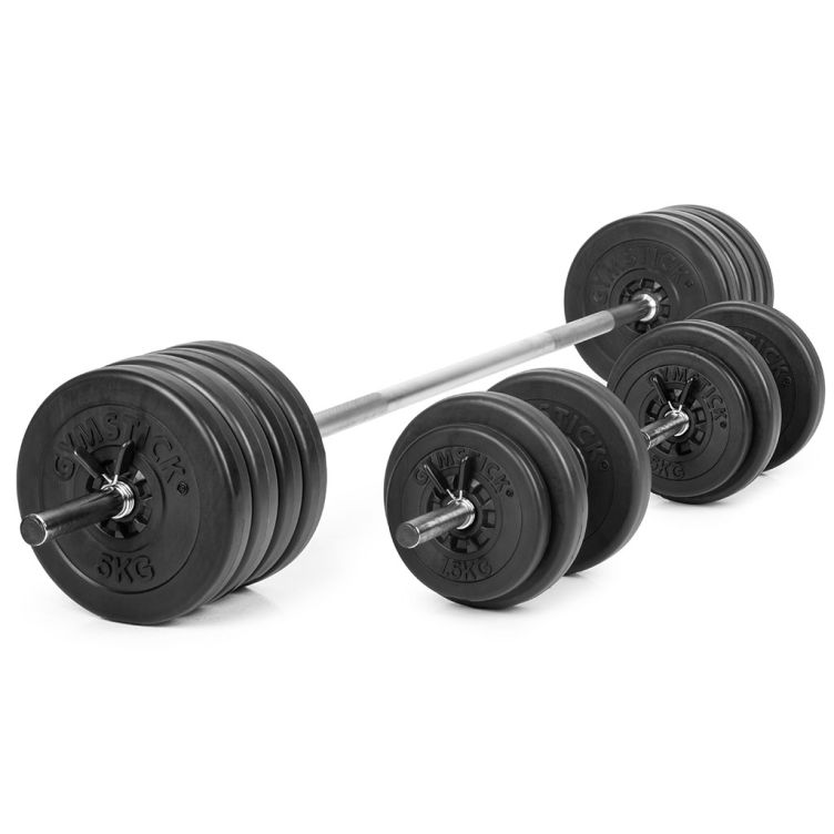 60kg Vinyl Barbell & Dumbbell Set