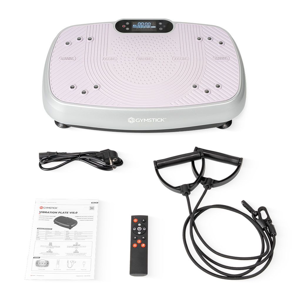 GYMSTICK Vibration Plate Vi5.0, Silver-Purple