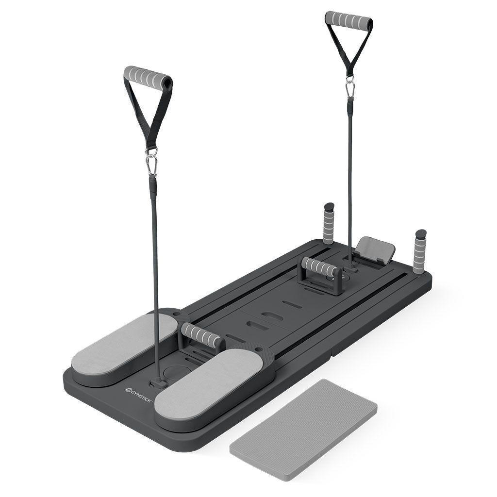 GYMSTICK Pilates V Reformer Board, Black Rose
