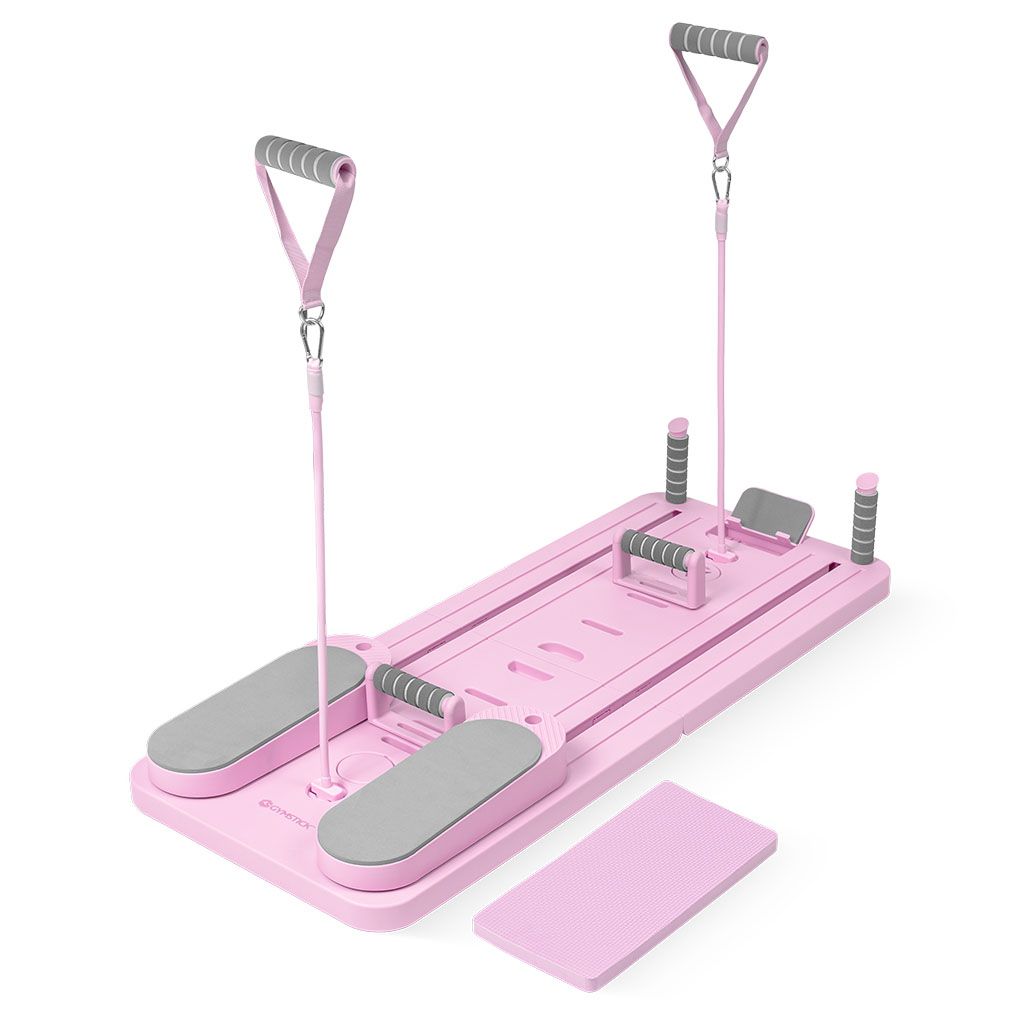 GYMSTICK Pilates V Reformer Board, Pink Lotus