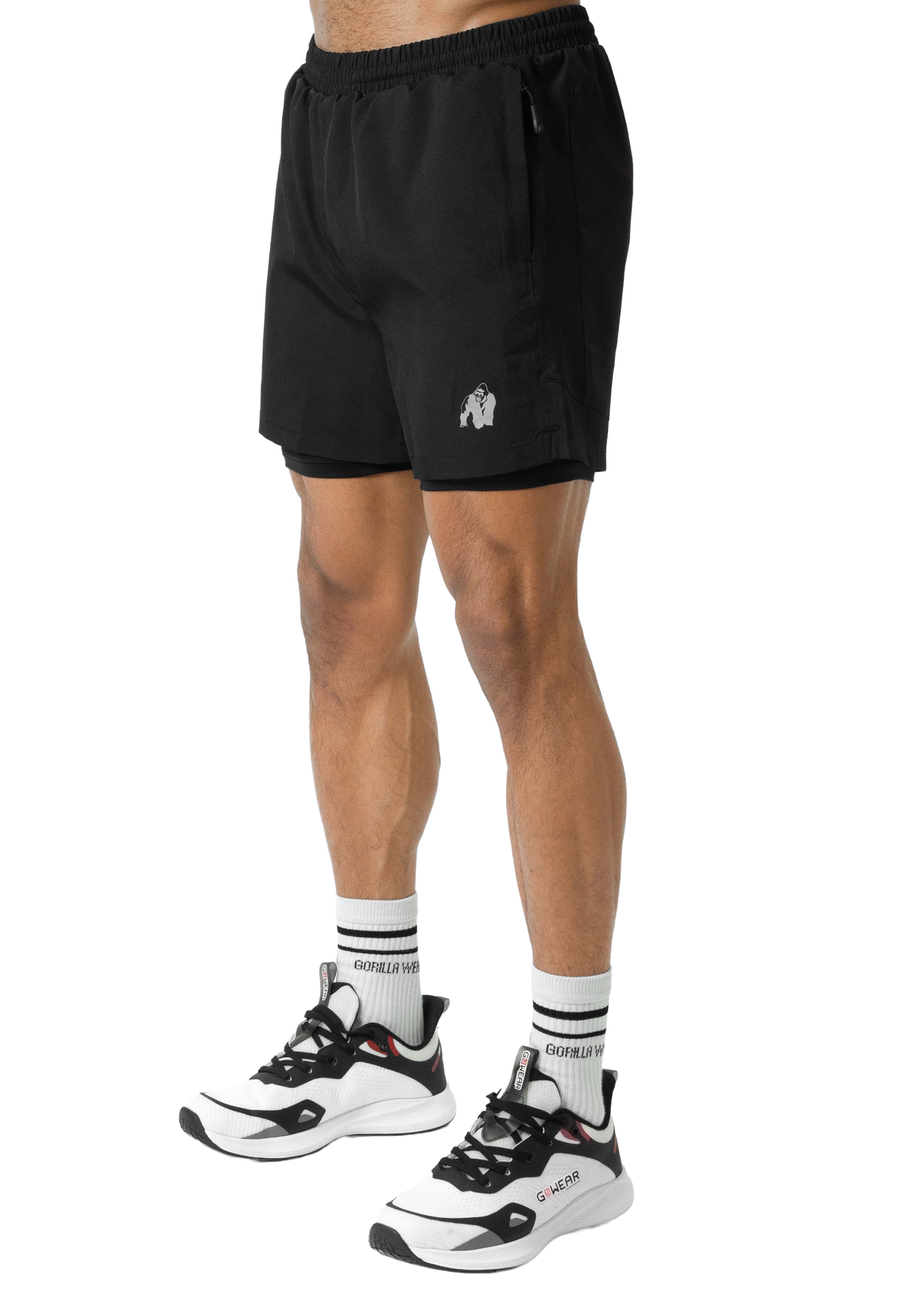 Gorilla Wear Lowell 2-In-1 Shorts, black