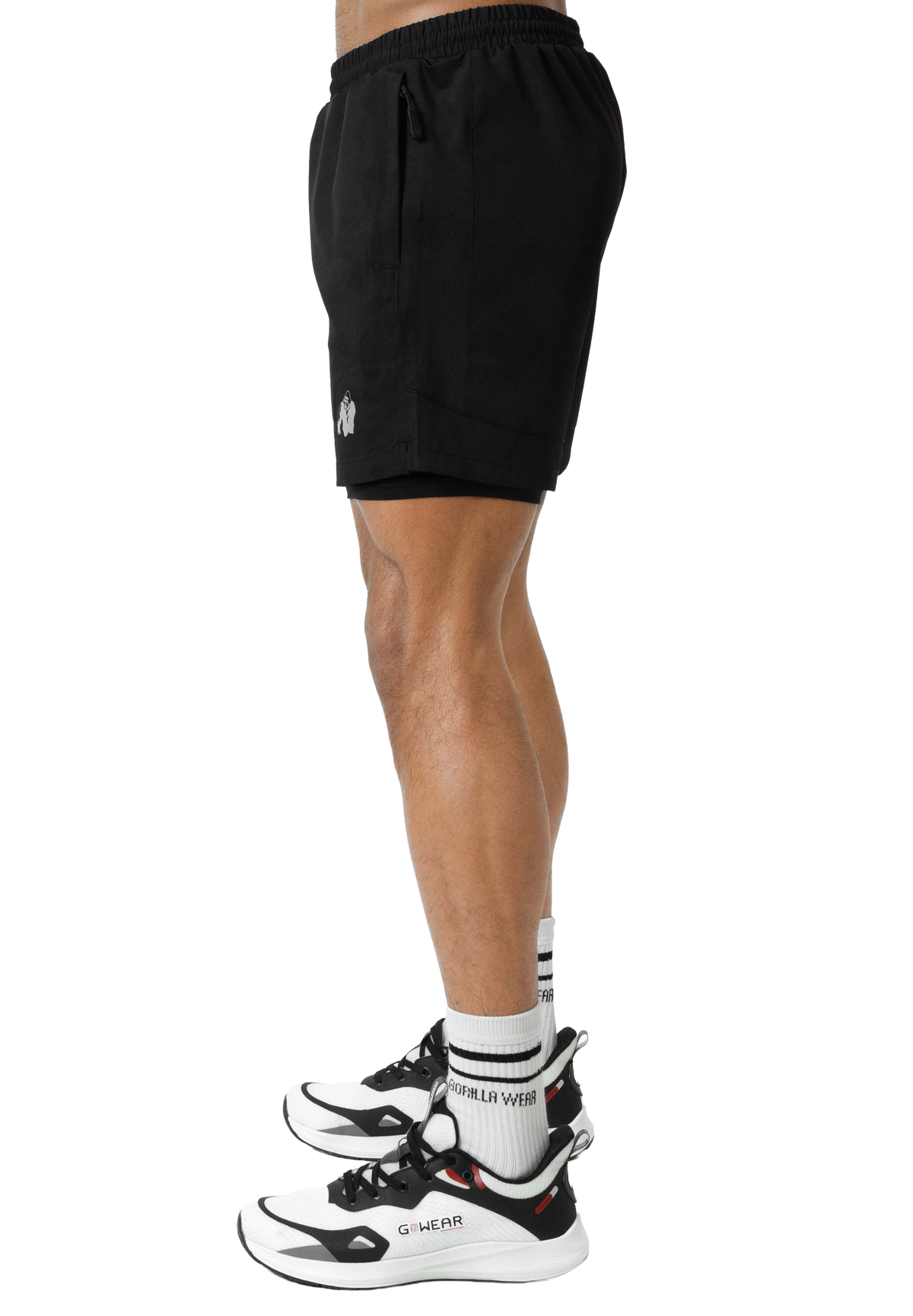 Gorilla Wear Lowell 2-In-1 Shorts, black