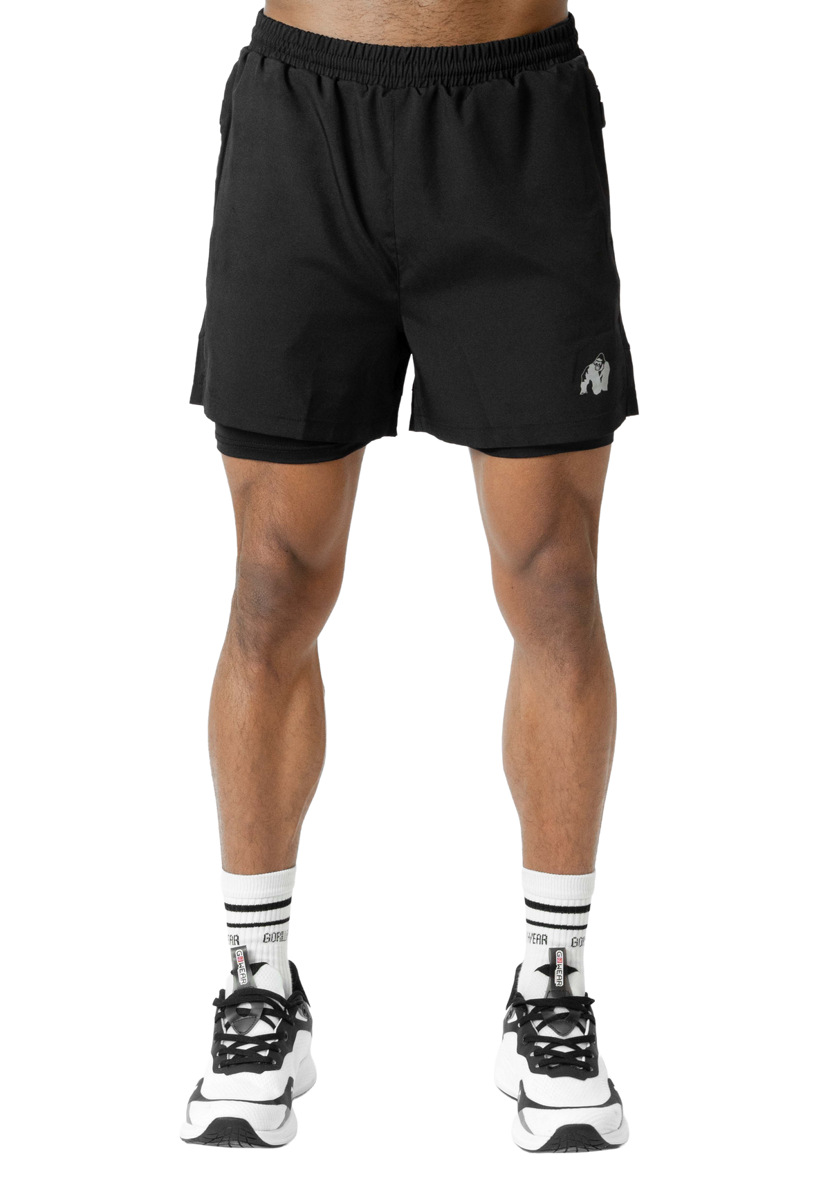 Gorilla Wear Lowell 2-In-1 Shorts, black