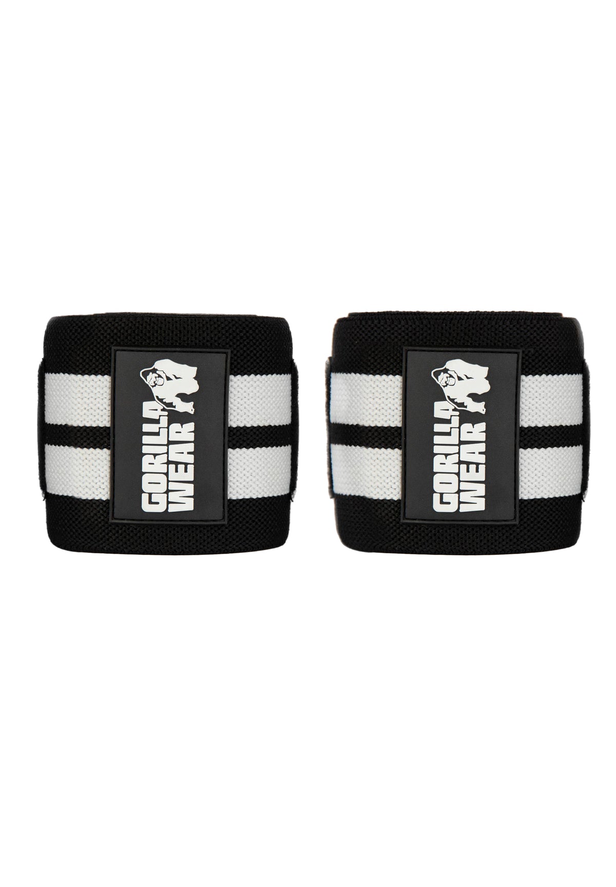 Gorilla Wear Elbow Wraps, black/white - 1,5 m
