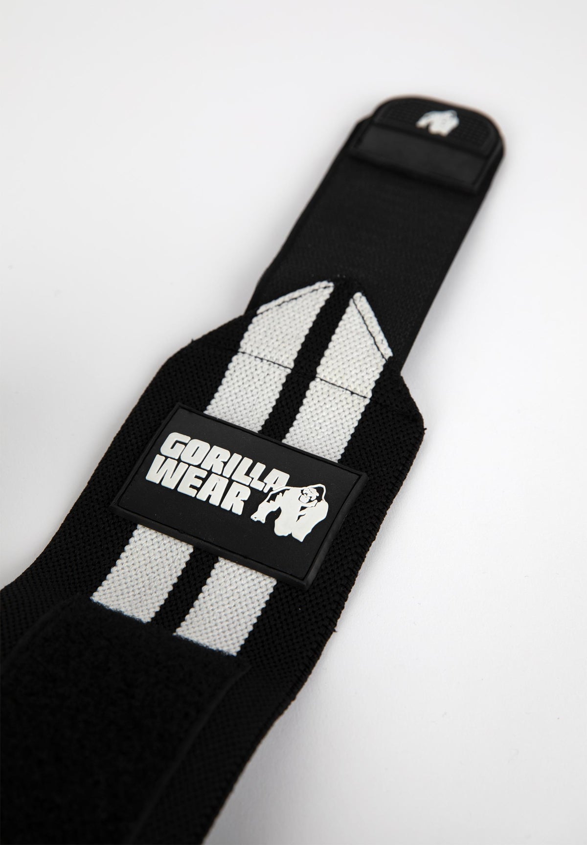 Gorilla Wear Elbow Wraps, black/white - 1,8 m