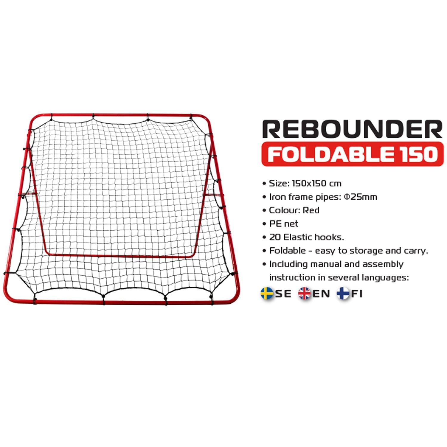 SportMe Rebounder Fotboll 150*150cm