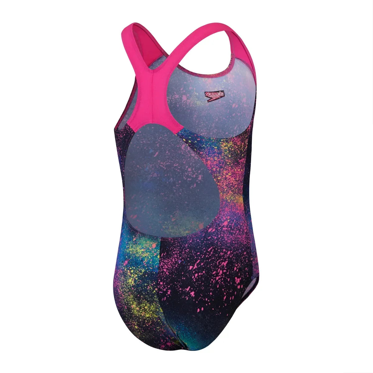 Speedo Girls Digital Allover Splashback Black/Pink