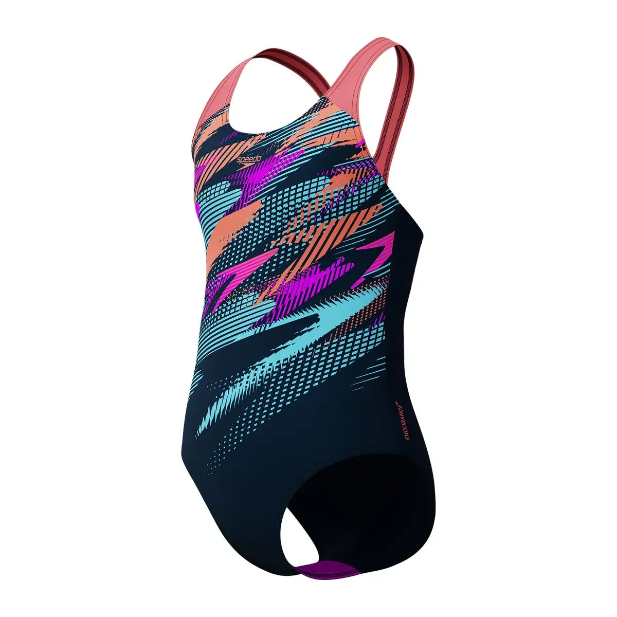 Speedo Girls Digi Placement Splashback Blue