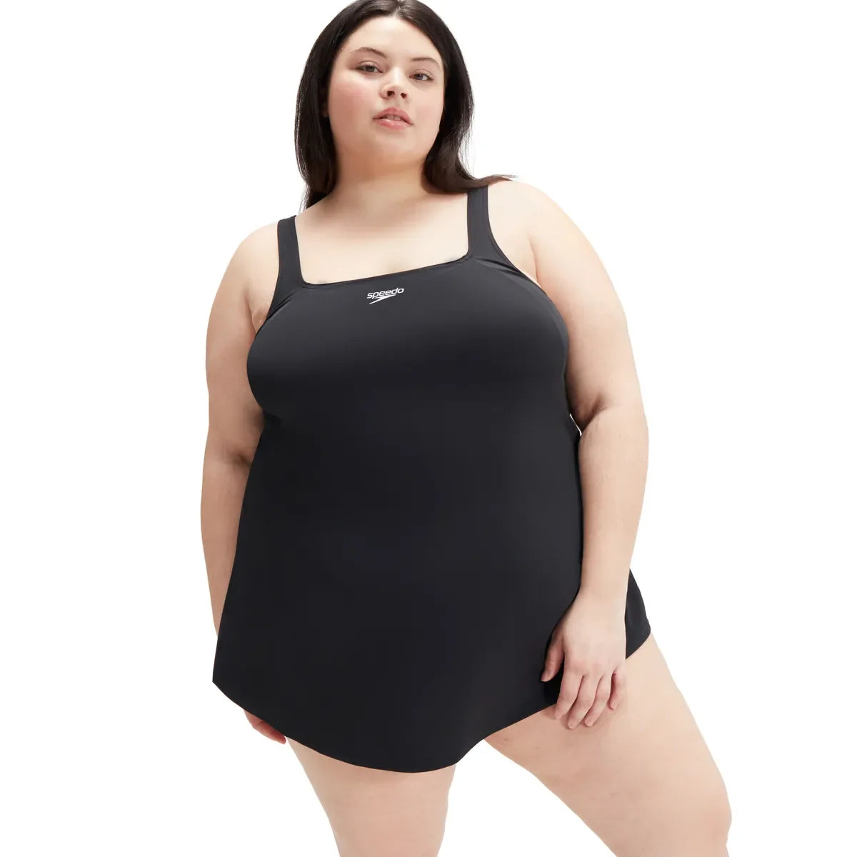 Speedo Womens Swim Dress (+) Black