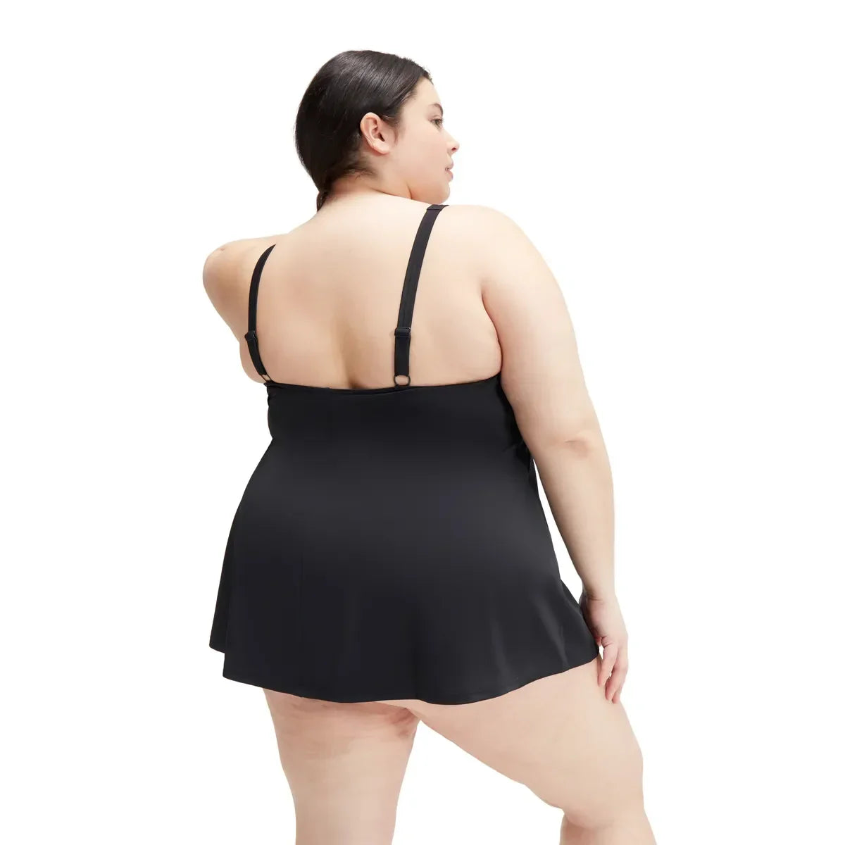 Speedo Womens Swim Dress (+) Black