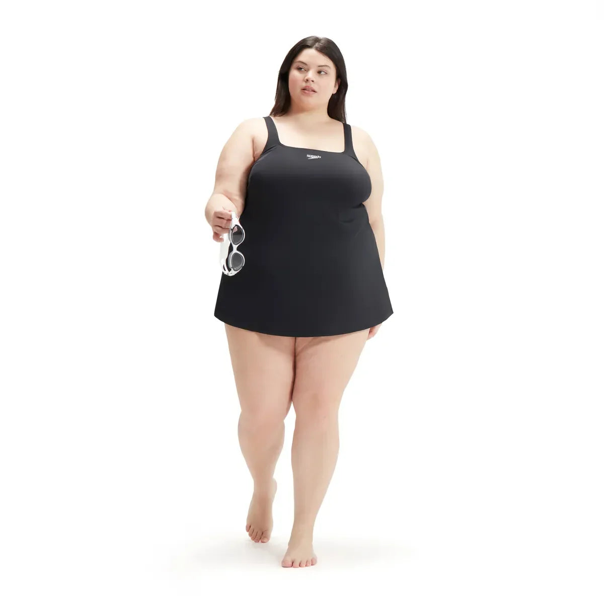Speedo Womens Swim Dress (+) Black