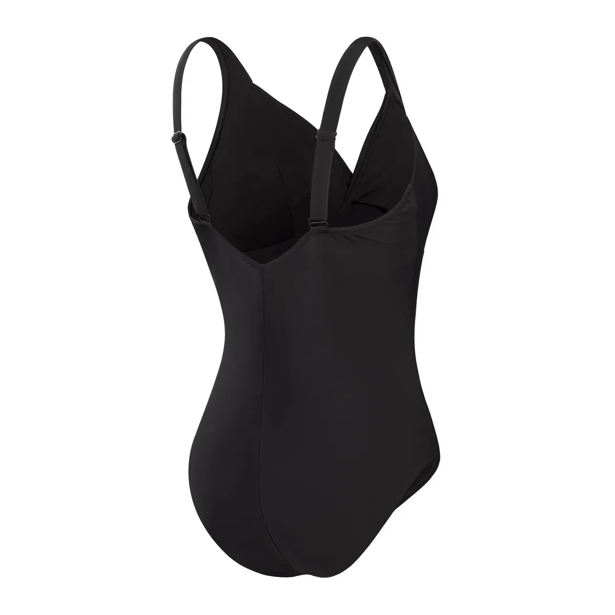 Speedo Solid Cross Knot Swimsuit Black