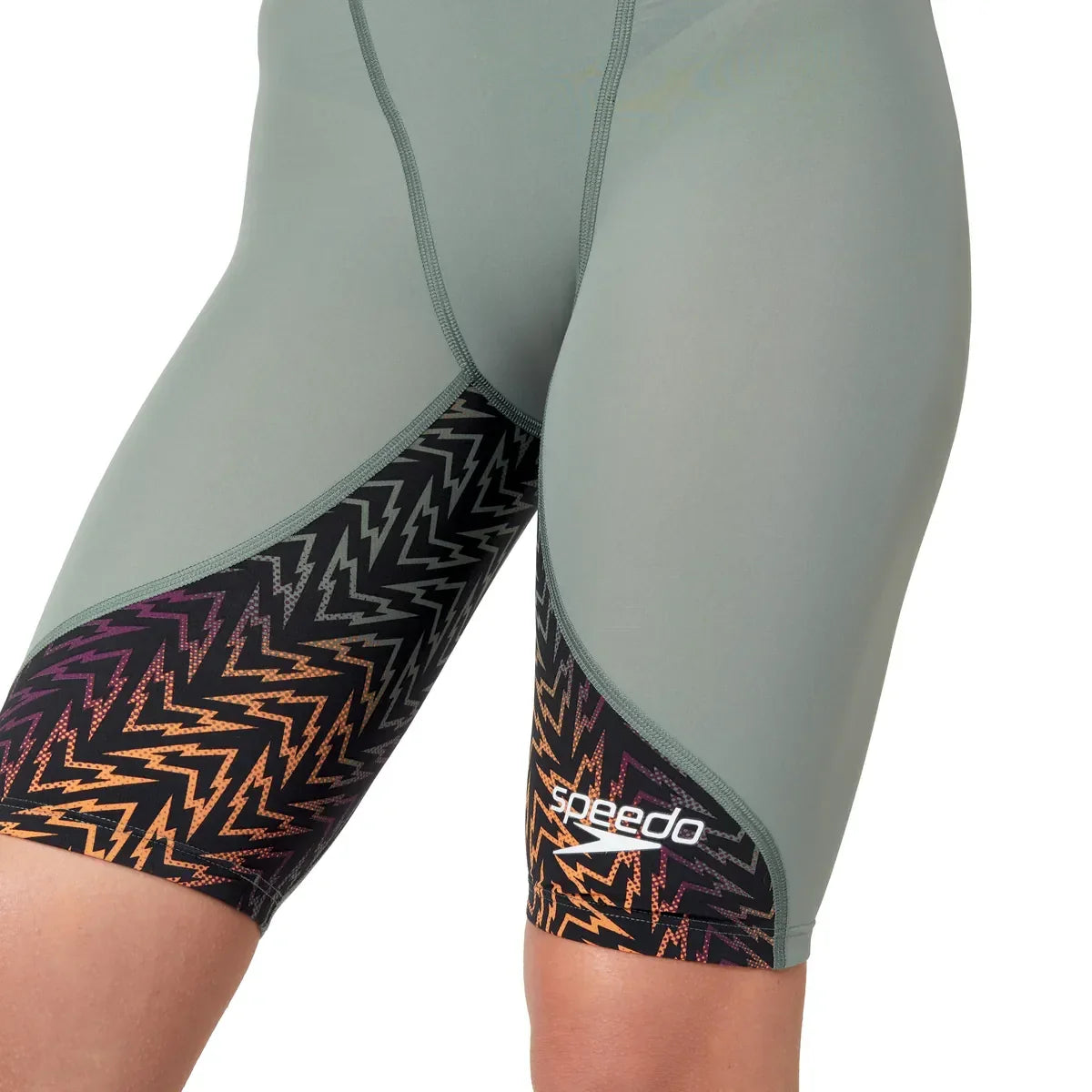 Speedo LZR Ignite Kneeskin- APAC/EMEA Fit Green/Orange