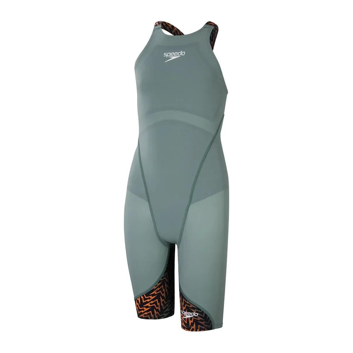 Speedo LZR Ignite Kneeskin- Junior Green/Orange