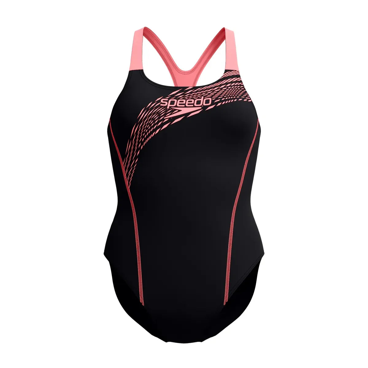 Speedo Womens Medley Logo 1 Piece Orange