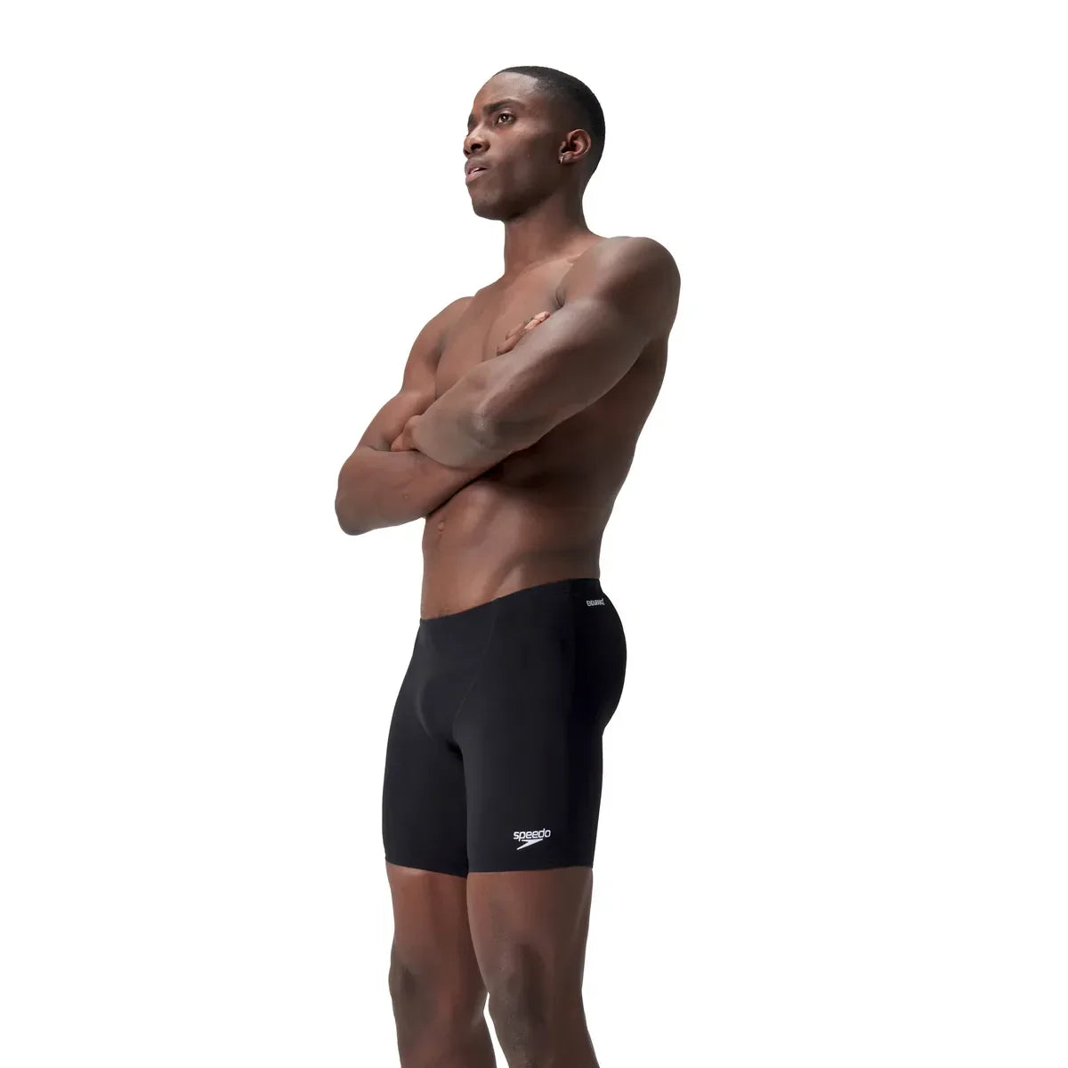 Speedo Mens Endurance + V-Cut Mid Jammer Black