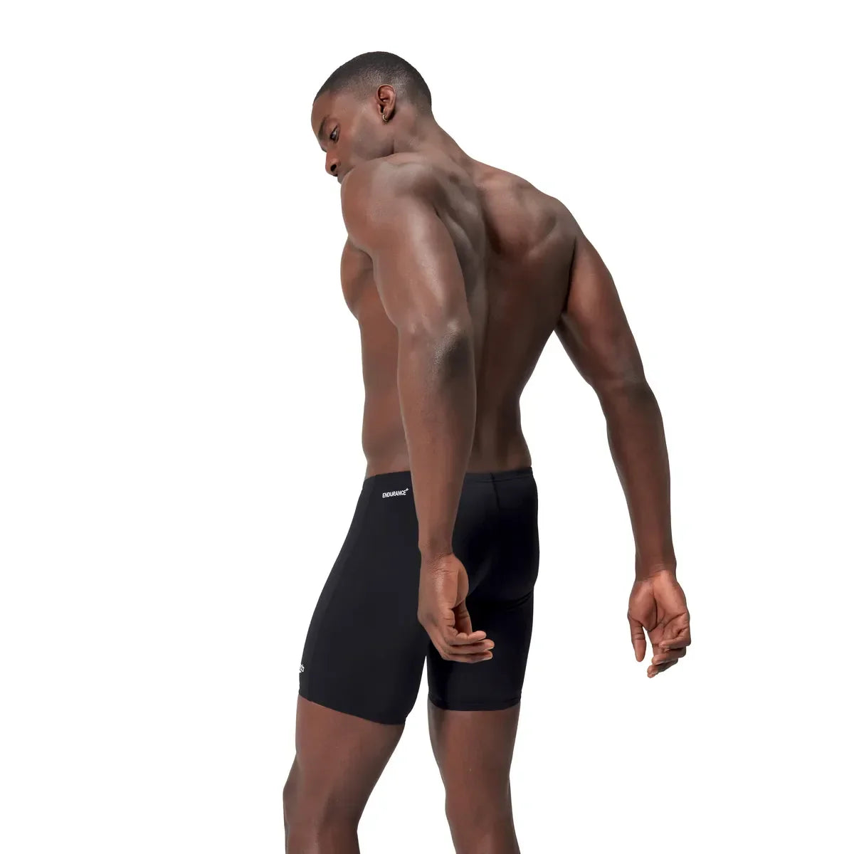 Speedo Mens Endurance + V-Cut Mid Jammer Black