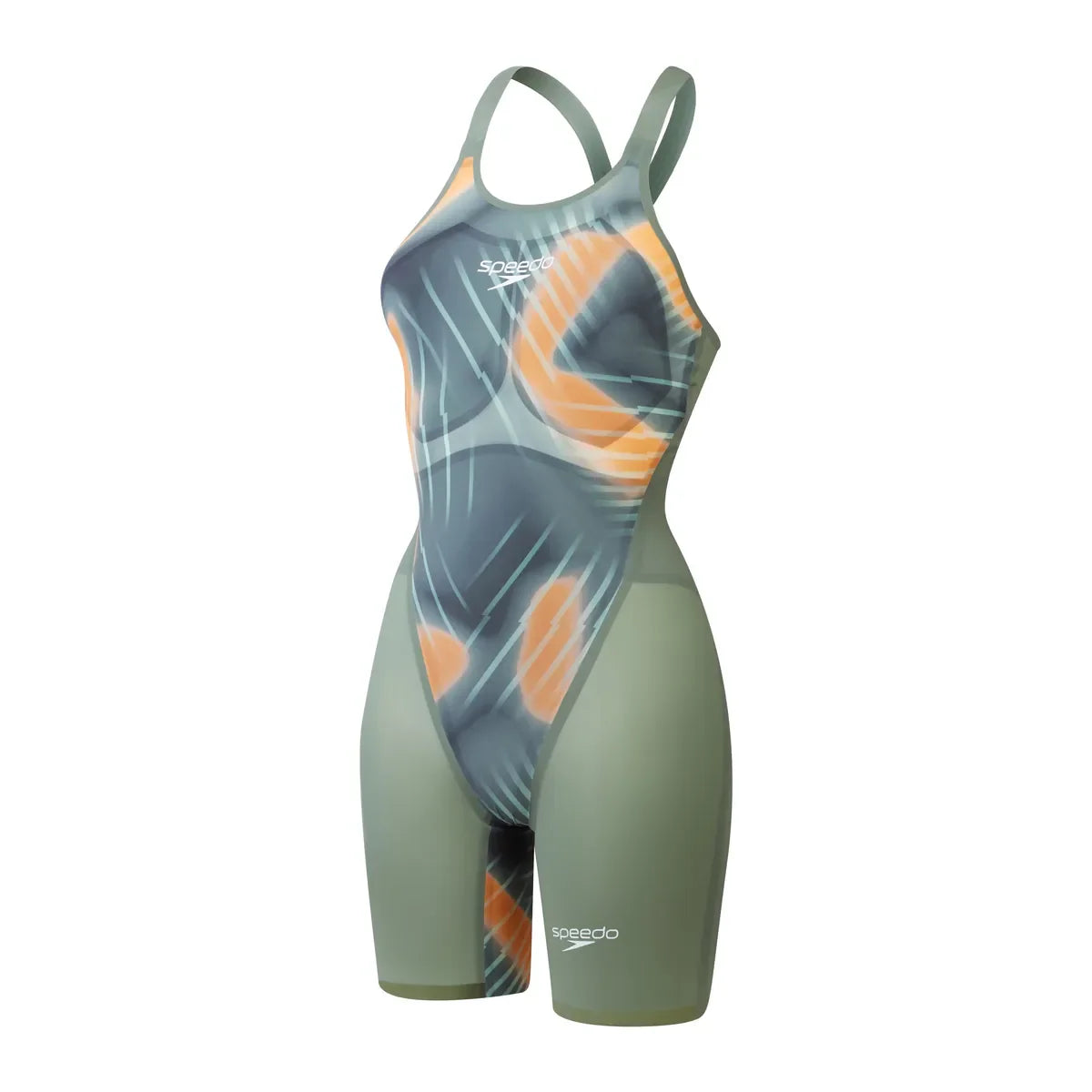 Speedo Fastskin LZR Pure Valor 2.0 Closedback Kneeskin Green/Orange