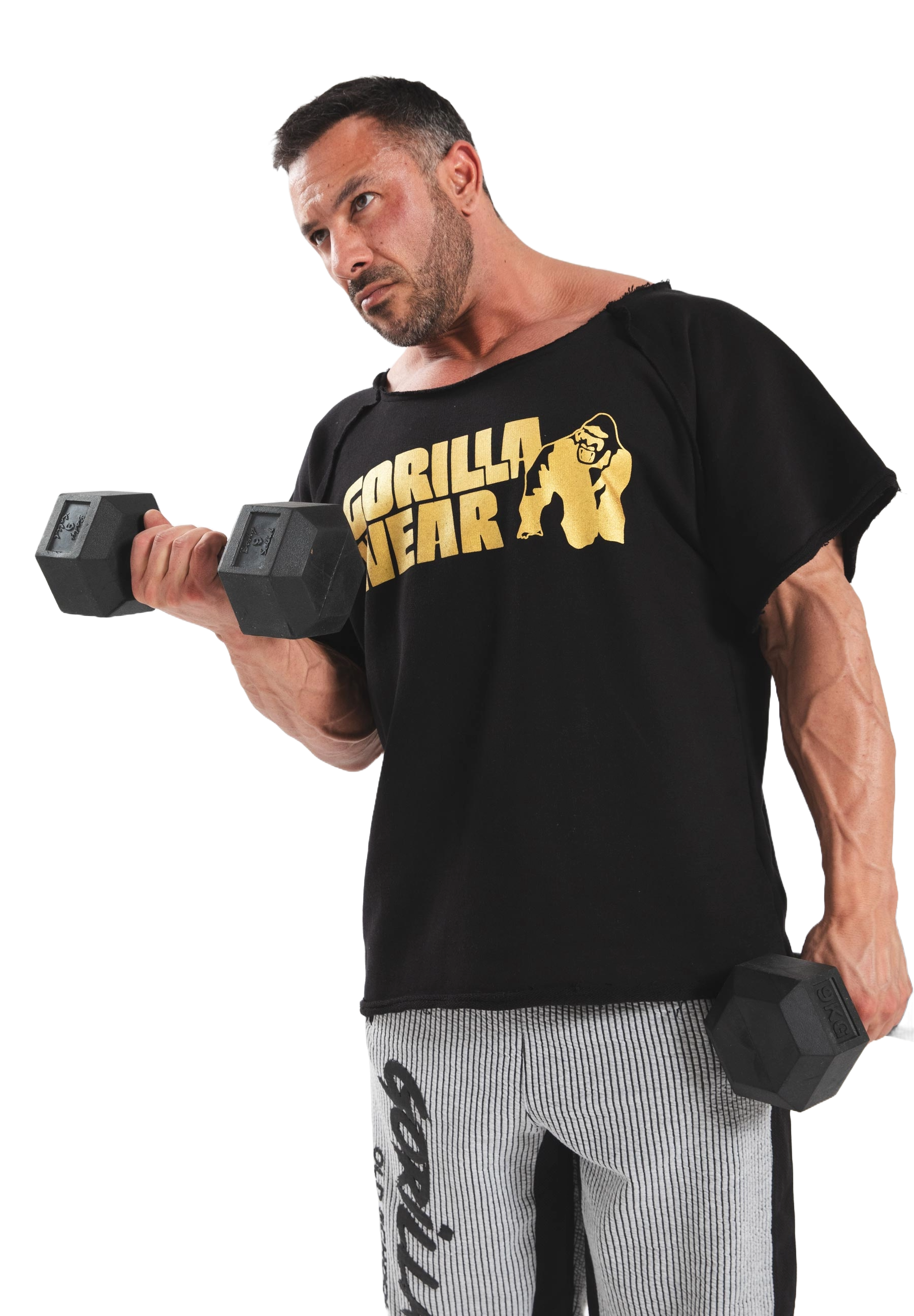 Gorilla Wear Classic Workout Top, black/gold