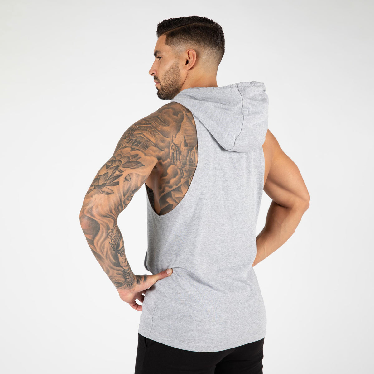 Gorilla Wear Rogers Hooded Tank Top, grey melange