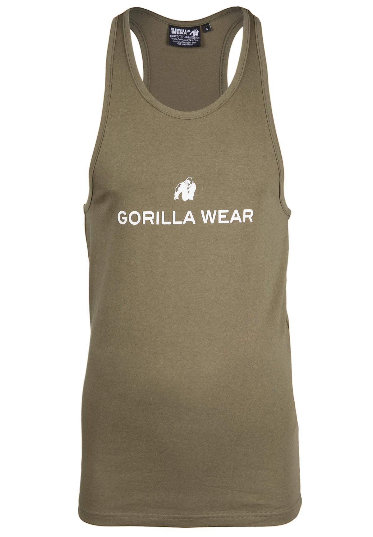 Gorilla Wear Carter Stretch Tank Top, army green