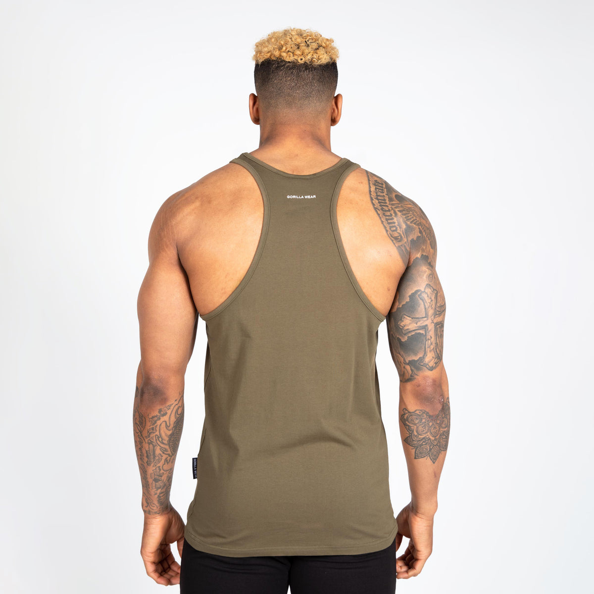 Gorilla Wear Carter Stretch Tank Top, army green