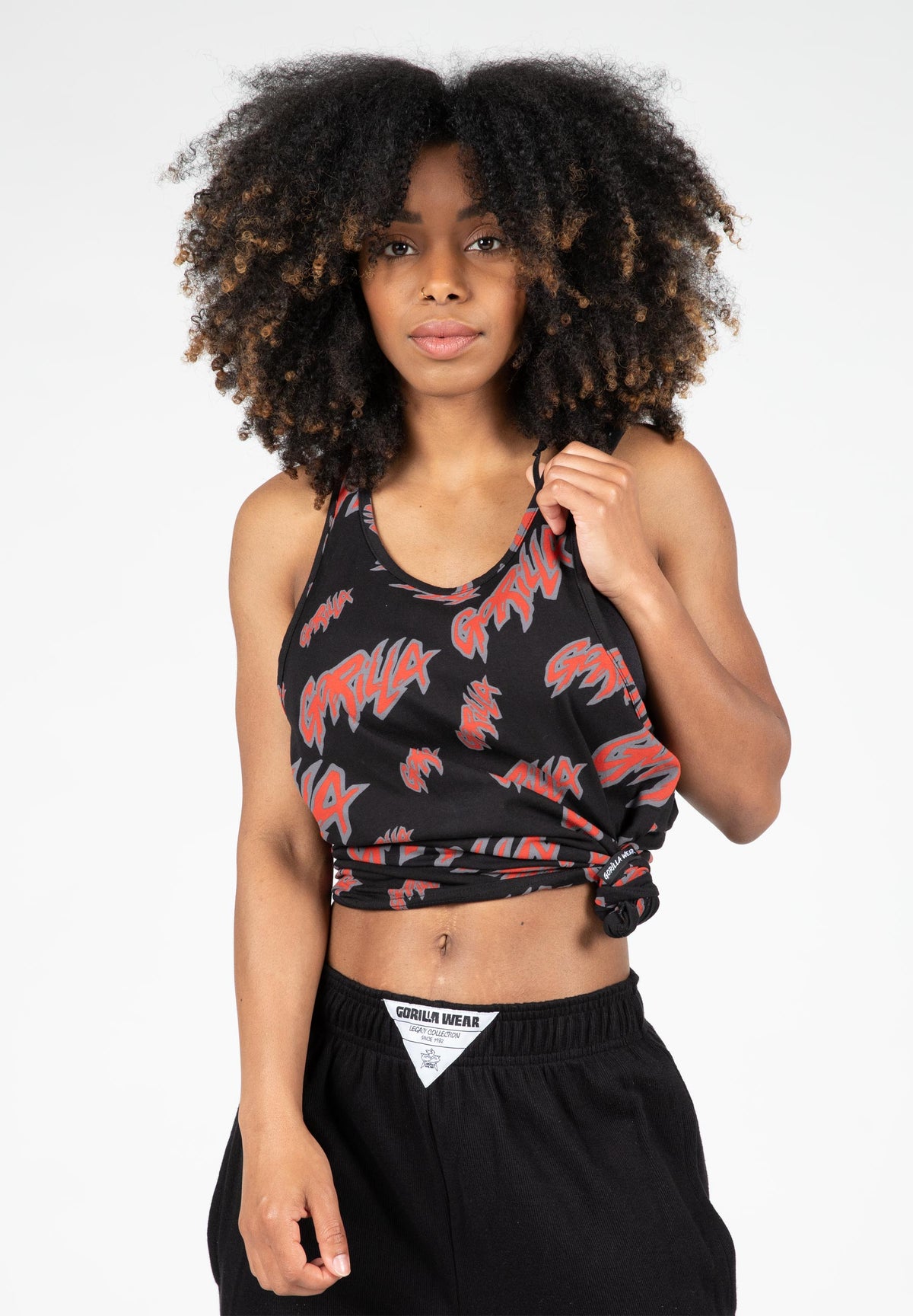 Gorilla Wear Legacy Tank Top, black/red