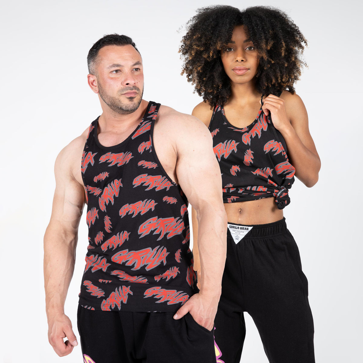 Gorilla Wear Legacy Tank Top, black/red