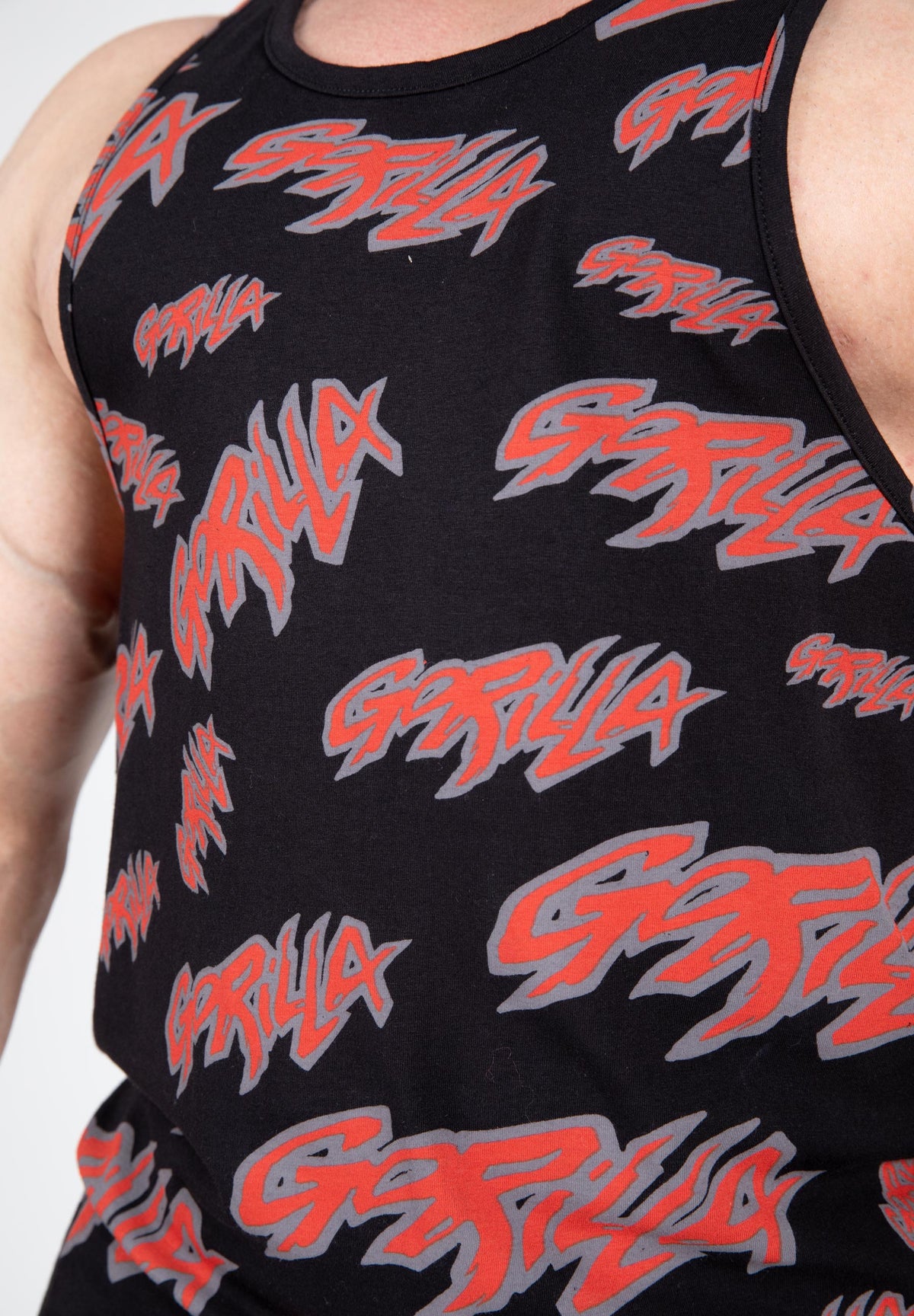Gorilla Wear Legacy Tank Top, black/red