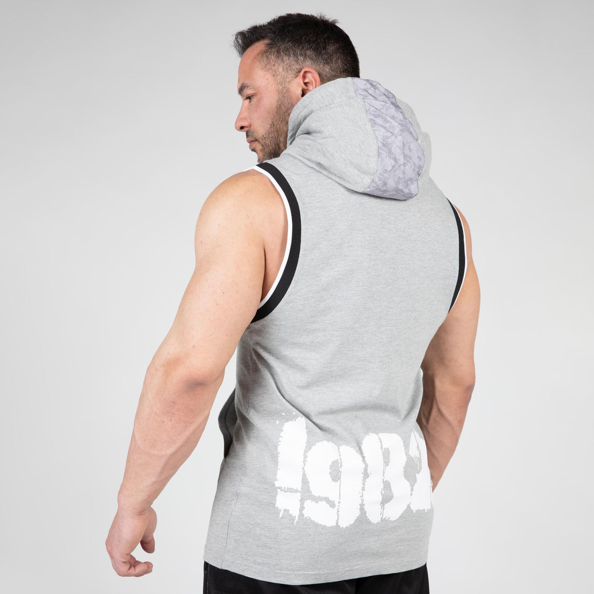 Gorilla Wear Loretto Hooded Tank Top, grey melange
