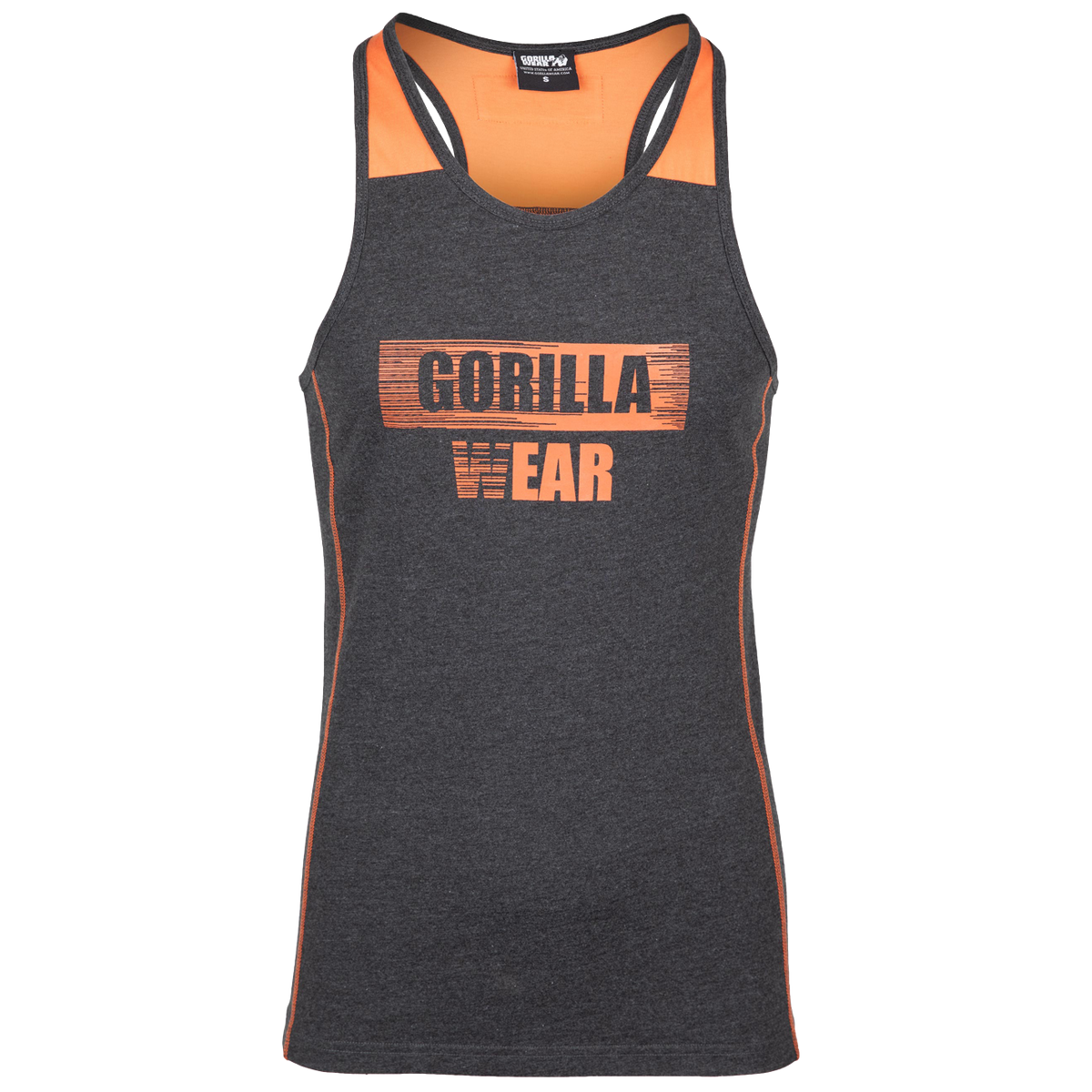 Gorilla Wear Wallace Tank Top, grey/orange