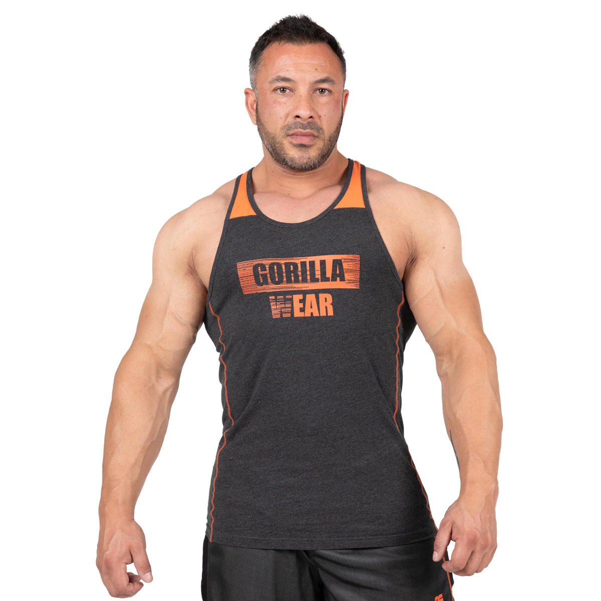 Gorilla Wear Wallace Tank Top, grey/orange