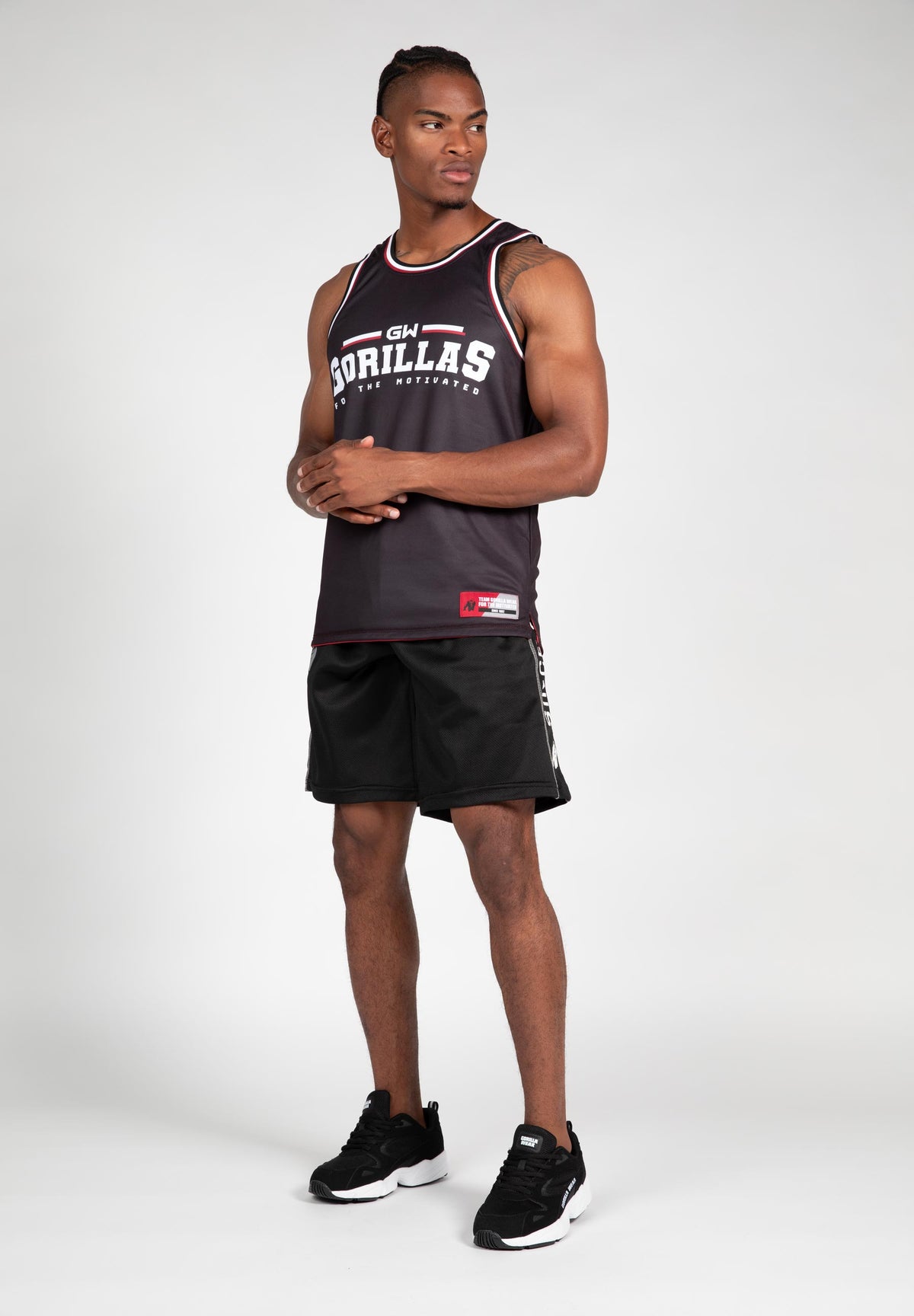 Gorilla Wear Keene Reversible Tank Top, red/black