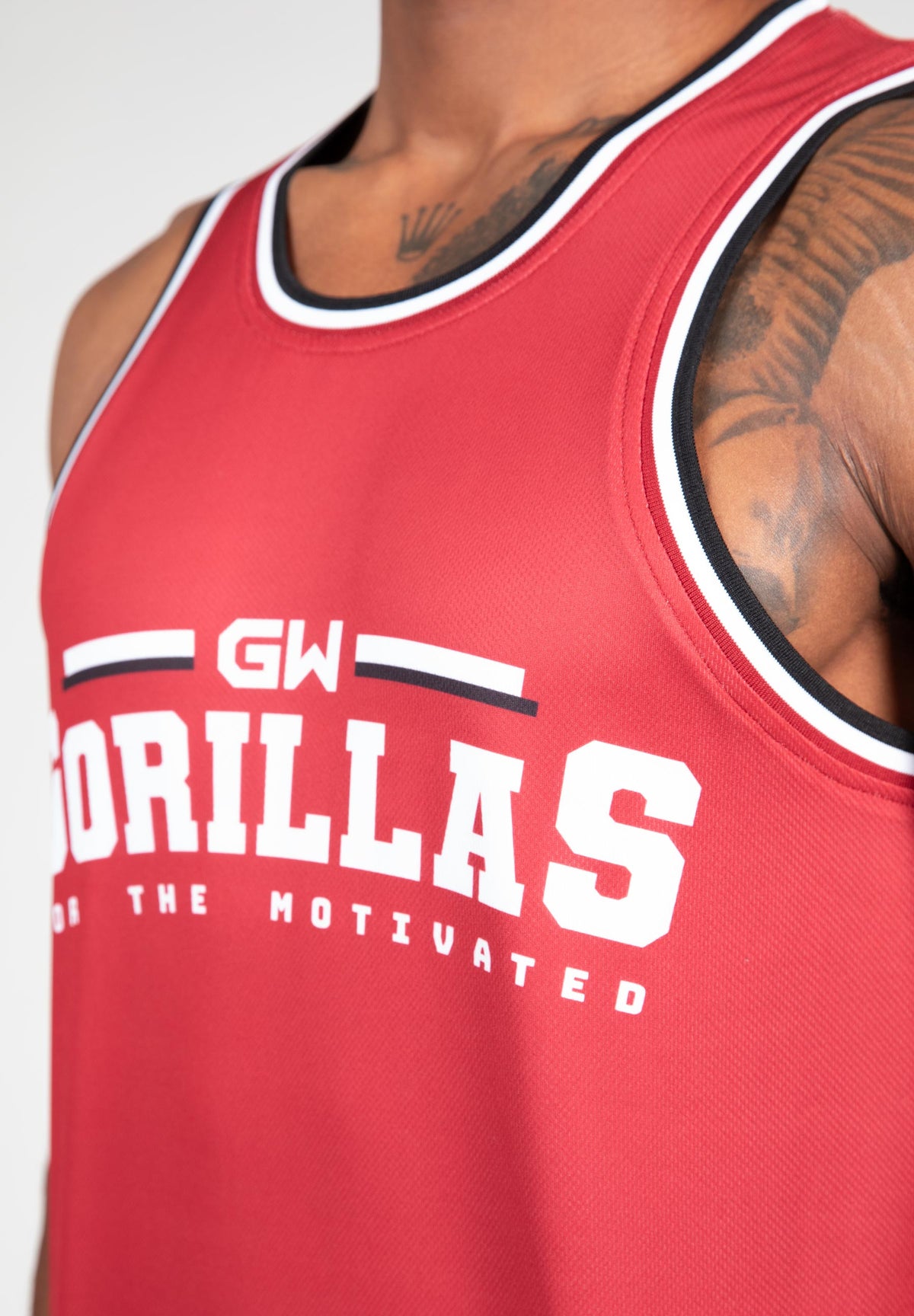 Gorilla Wear Keene Reversible Tank Top, red/black