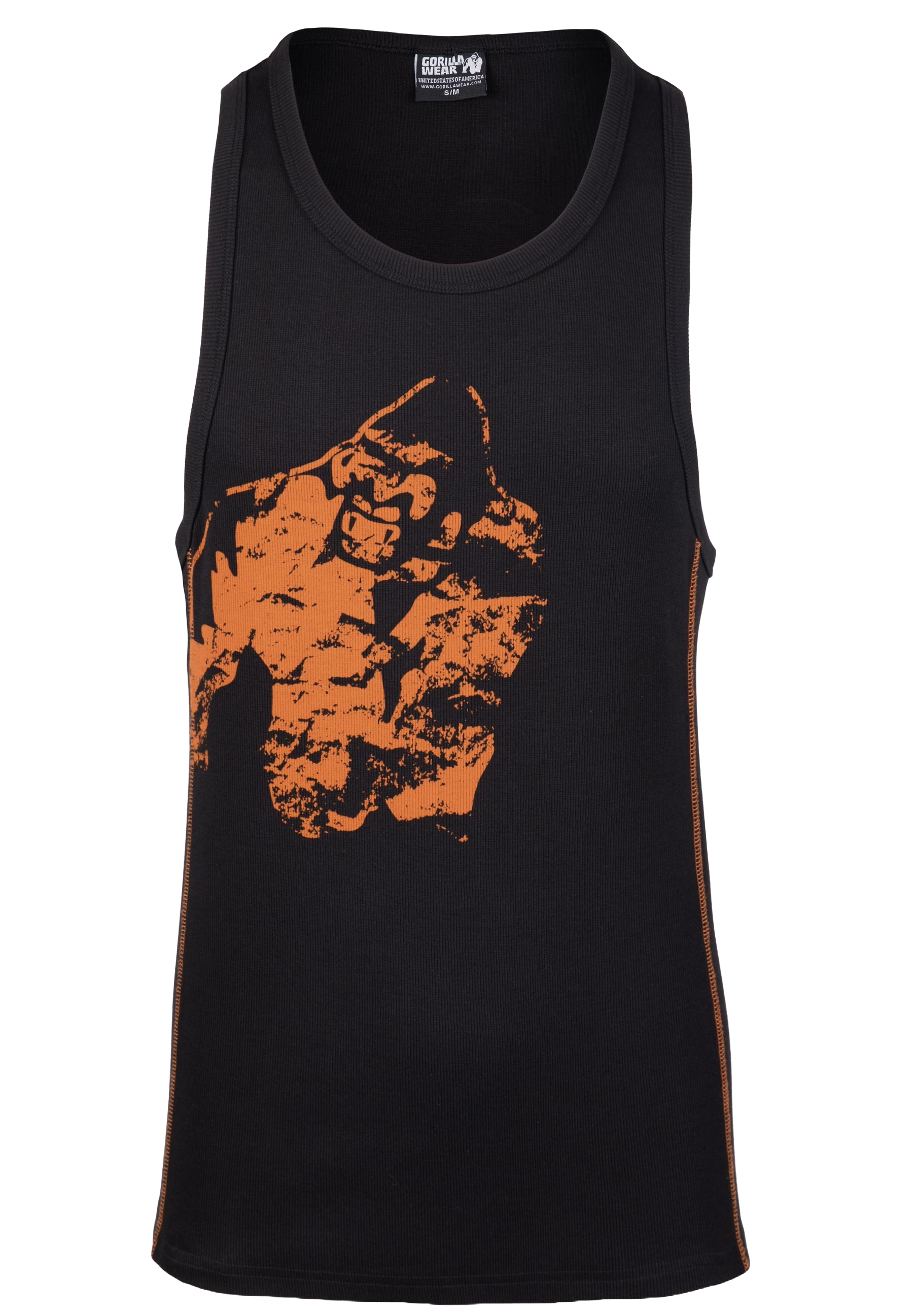 Gorilla Wear Monterey Tank Top, black/orange
