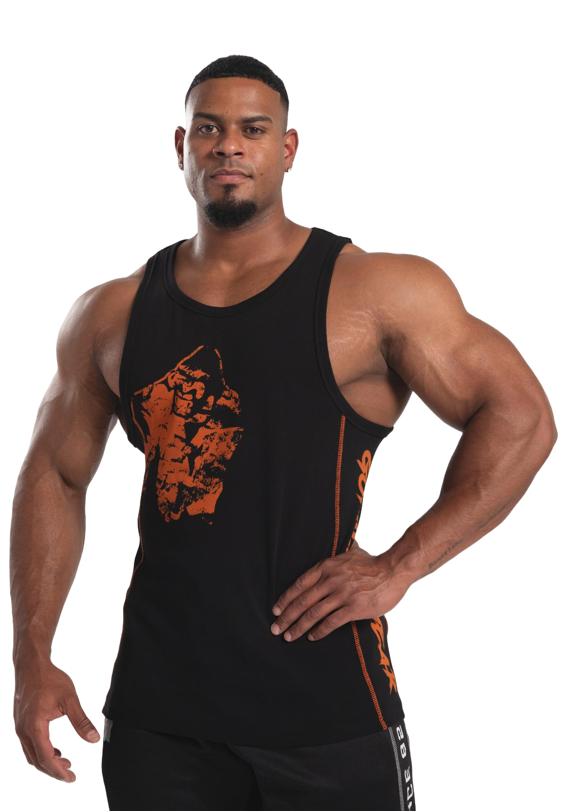 Gorilla Wear Monterey Tank Top, black/orange